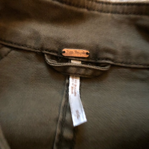 🖤 Free People Ruffled Peplum Military Jacket - Picture 9 of 13